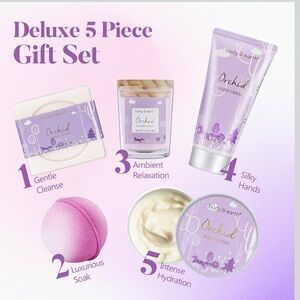 Body & Earth Deluxe 5 Piece Gift Set - Orchid